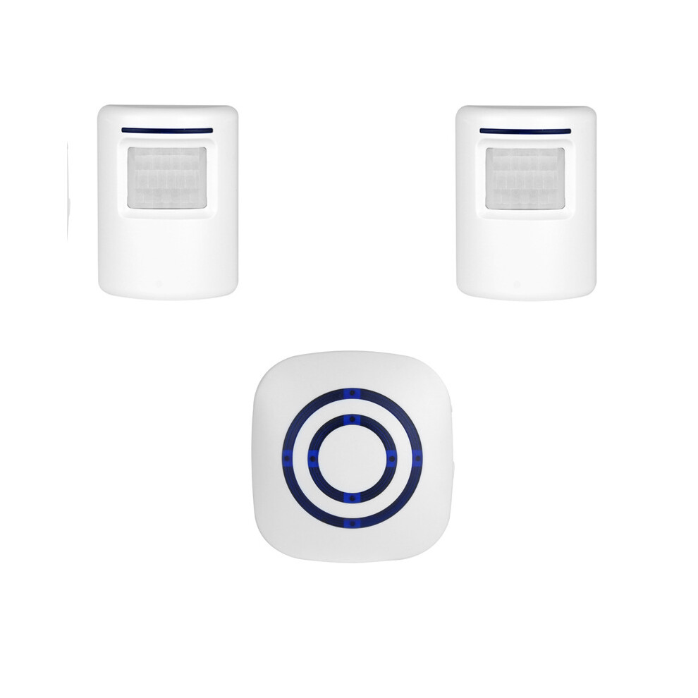 Wireless Motion Sensor Door Chime, Infrared Sensing Offers Accurate Visitor Alert For Enhanced Home Security And Driveway Alarm (2 Sensor And 1 9482726694519