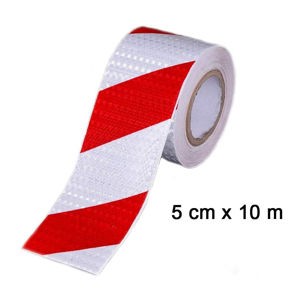 Reflective Safety Tape For Toll Booths, High Intensity Waterproof Industrial Grade Adhesive Strip, Enhance Night Visibility On Vehicles And Obstacles 9169997175502