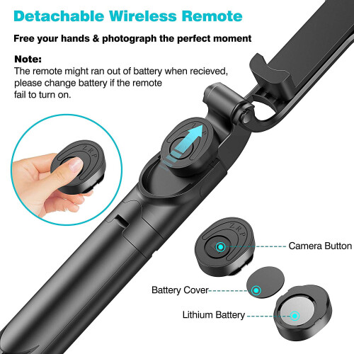 Κομψή Μηχανική: Bluetooth Selfie Stick με Ενισχυμένη Βάση Τρίποδου, Ένας Συνδυασμός Τέχνης 2