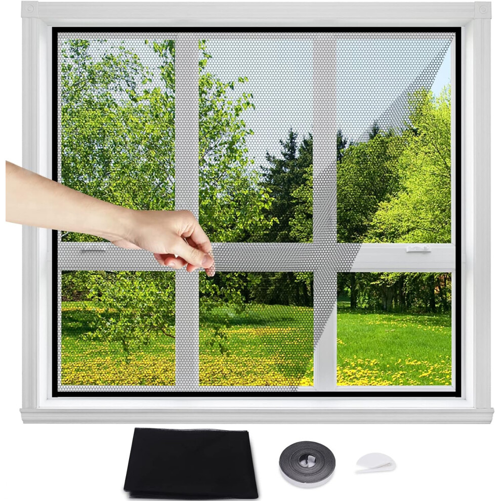 Fine Fiberglass Mesh Screen Protector, Translucent Mesh For Uninterrupted Views, Breathable Window Screen With Magnetic Attachment For Quick 9433291738207