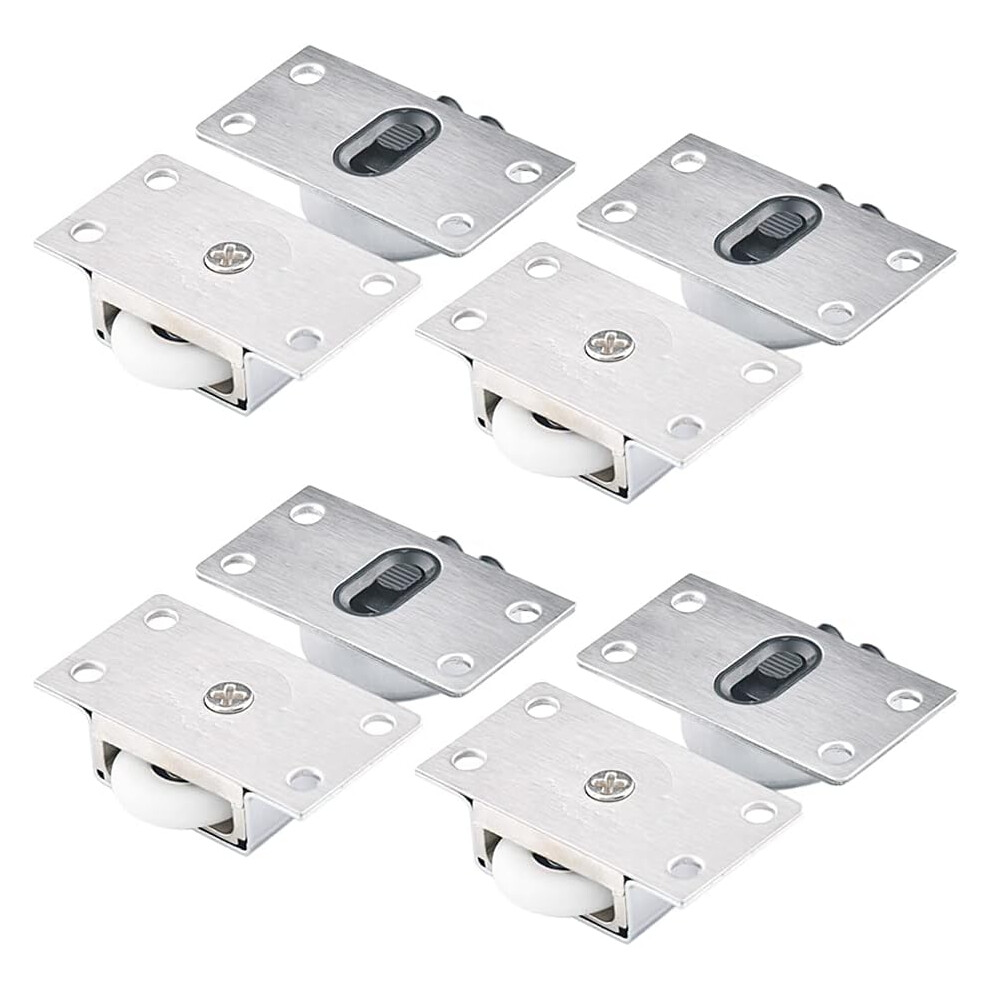 Solid Brass Furniture Sliding Hardware, Smooth Rolling Noise Reduction Adjustable Square Strike Easy Installation For Cabinet Closet Wardrobe And 9173940386143