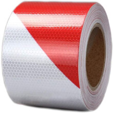 Industrial Grade Reflective Tape, Waterproof Strips For Vehicles And Obstacles, High Intensity Enhance Night Visibility On Trails And Roads (Red And