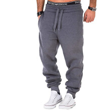 Pantaloni da jogging affusolati da uomo con coulisse in vita, pantaloni della tuta con gamba affusolata in tessuto elasticizzato, pantaloni da