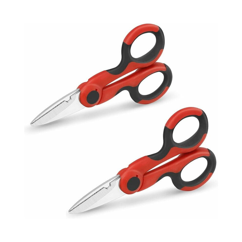 Craftsmanship Meets Functionality, Molybdenum And Vanadium Blades Multi-Purpose Electricians Shears For Cutting And Stripping Electrical Wires, 9405630519242