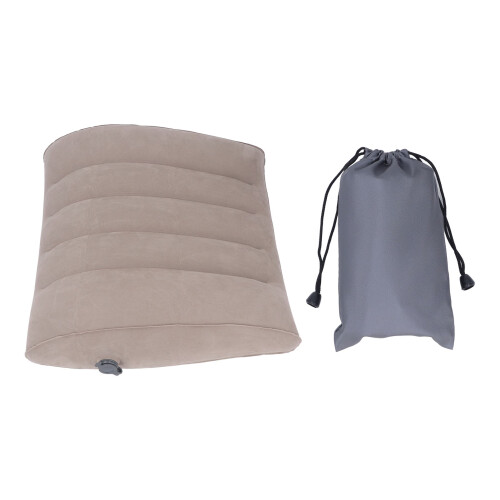 Cuscino lombare gonfiabile portatile grigio - Supporto per auto, ufficio e viaggio 1