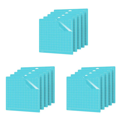 15 Peças Tapete de Corte Leve para  One/Air/Explore Air2AndAir 3/MakerandMaker 3, Tapetes de Corte Acolchoados 12X12 Polegadas-Azul