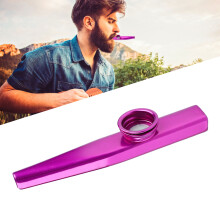 Kazoo in metallo viola - compatto, durevole, regalo ideale per appassionati di musica