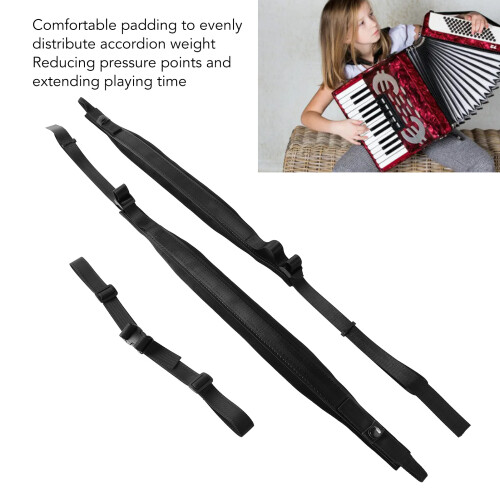 Universal Accordion Shoulder Waist Strap Adjustable Flannel Accessory 2