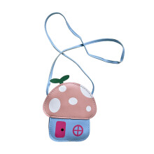 Mini sac à main champignon pour filles, sac à bandoulière-Rose