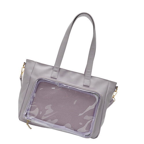 Sac à main Transparent tendance avec sangle-violet clair