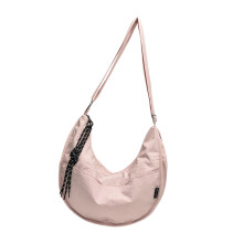 Sac à bandoulière tendance de couleur unie à sangle unique,-Rose