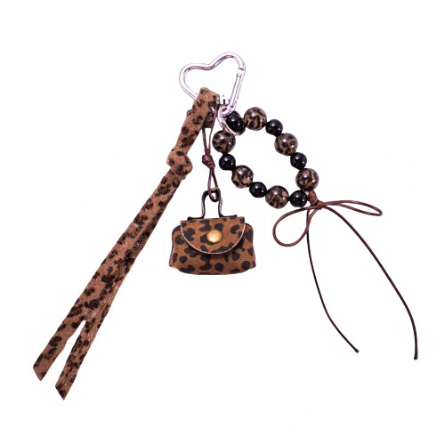 Porte-clés Compact imprimé léopard,-yc5334 imprimé léopard