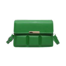 Sac à bandoulière carré en PU pour femmes, sac à main pour-Vert