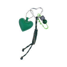 Heart Keychain Bag Charm Braided Rope Car Keyrings Ornaments-3