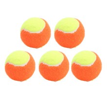 Squash & Tennis Rubber Balls 5PCS 6cm Pressure Relief for Training & Fun Orange