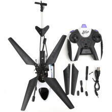 Fjärrstyrt flygplan med inbyggt gyroskop, lätt att lära sig och flyga, fjärrstyrd helikopter, hållbar legeringsram, LED-navigationsljus för