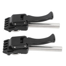 Flying Clamp For Badminton Stringing Machine Black Tennis Tools Non Slip Slot High Strength Bearings High Compatibility Adjustable Turntable