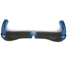 Ergonomic Handlebar Grip for Bikes, Shock Absorption Non Slip Design Mountain Road Bike Grips with Adjustable Fixation and Lightweight Aluminum Lock-O