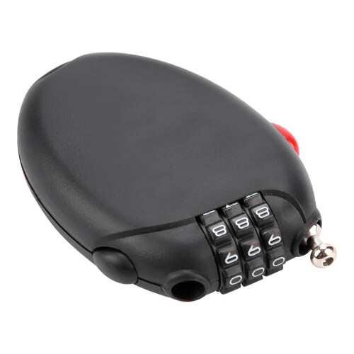 Retractable Cable Lock with Personal Adjustable Code, Easy To Carry Security Cable Lock for Bicycles Motorcycles Backpacks Suitcases, Durable Steel Wi 2
