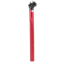 Tija de sillín de bicicleta de aleación de aluminio, ligera, amortiguadora, forjada en una pieza, diseño de dos tornillos, fuerza de rebote