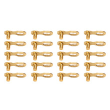 9 Speed Bike Chain Link, Manganese Steel, Gold, 10 Pack