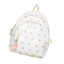 Sac de voyage pour adolescentes, sac à dos esthétique, sac-Blanc