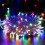 Luminous Multi-Color Indoor Outdoor LED String Light, 8 Modes Waterproof Extendable String Lights for Mesmerizing Christmas Decor (75ft) 4