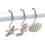 Seaside-Inspired Shower Hooks, Ideal For A Refreshing Bathroom Makeover (12-Piece) 2
