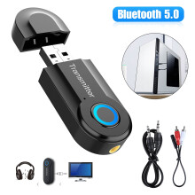 Miniature Bluetooth 5.3-sendermodtager, HD-lyd i høj kvalitet til ikke-Bluetooth-enheder, Plug and Play, ideel til hjemmeunderholdningssystemer,