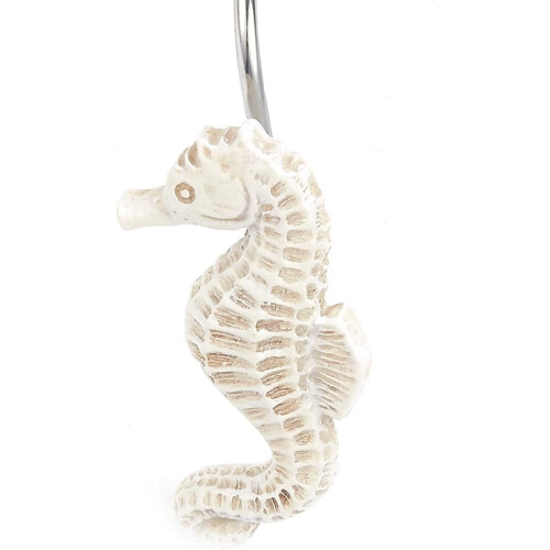 Seaside-Inspired Shower Hooks, Ideal For A Refreshing Bathroom Makeover (12-Piece) 2