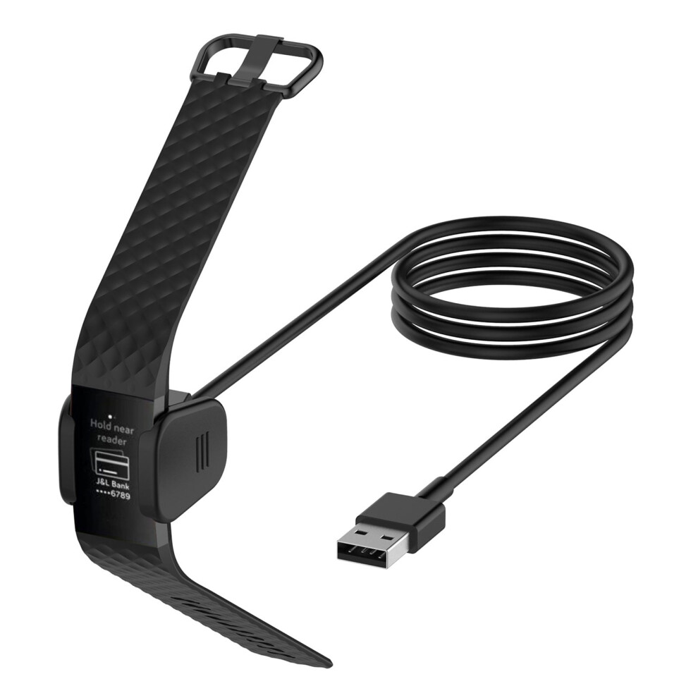 Replacement Charging Cable For Fitbit Charge 4, Ultra Safe Charging Speedy Clip Cord Dock For Your Activity Tracker, Compact And Lightweight For 9169997176714