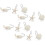 Seaside-Inspired Shower Hooks, Ideal For A Refreshing Bathroom Makeover (12-Piece) 1