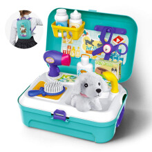 Kit de tosa elegante para cães, estimula a imaginação e desenvolve habilidades profissionais de higiene para meninos e meninas. Inclui escova,