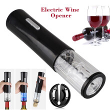 Portable Electric Wine Opener, Perfect Gift for Wine Aficionados, Auto Wine Opener with Foil Cutter for Easy Home and Outdoor Wine Opening