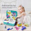 Φορητό σακίδιο πλάτης φροντίδας κατοικίδιων ζώων, σετ παιχνιδιού μίμησης για 3