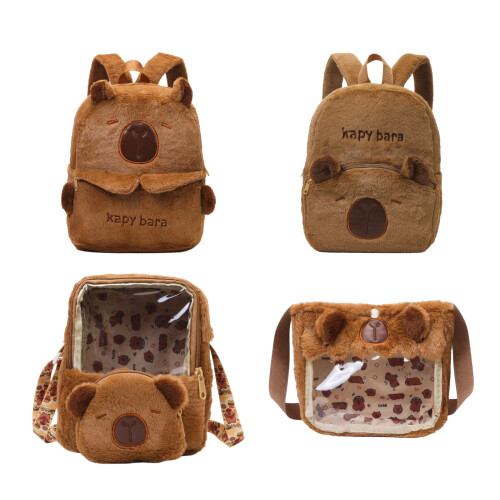 Fun And Stylish Capybara Plush Backpack Large And Practical-3 2
