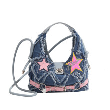 Damen-Umhängetasche, trendige Handtasche, fünfzackiger Stern,