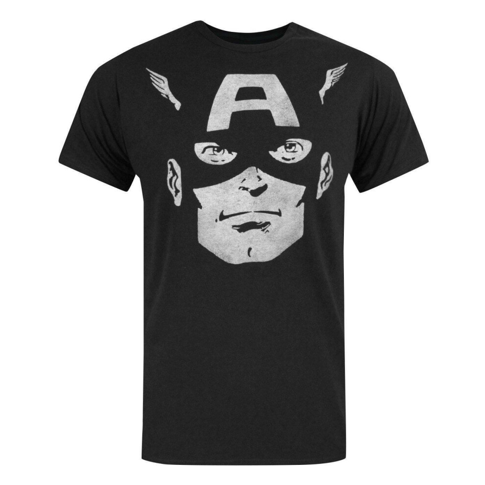 New Marvel Men's Short Sleeved T-Shirt ( ) Black