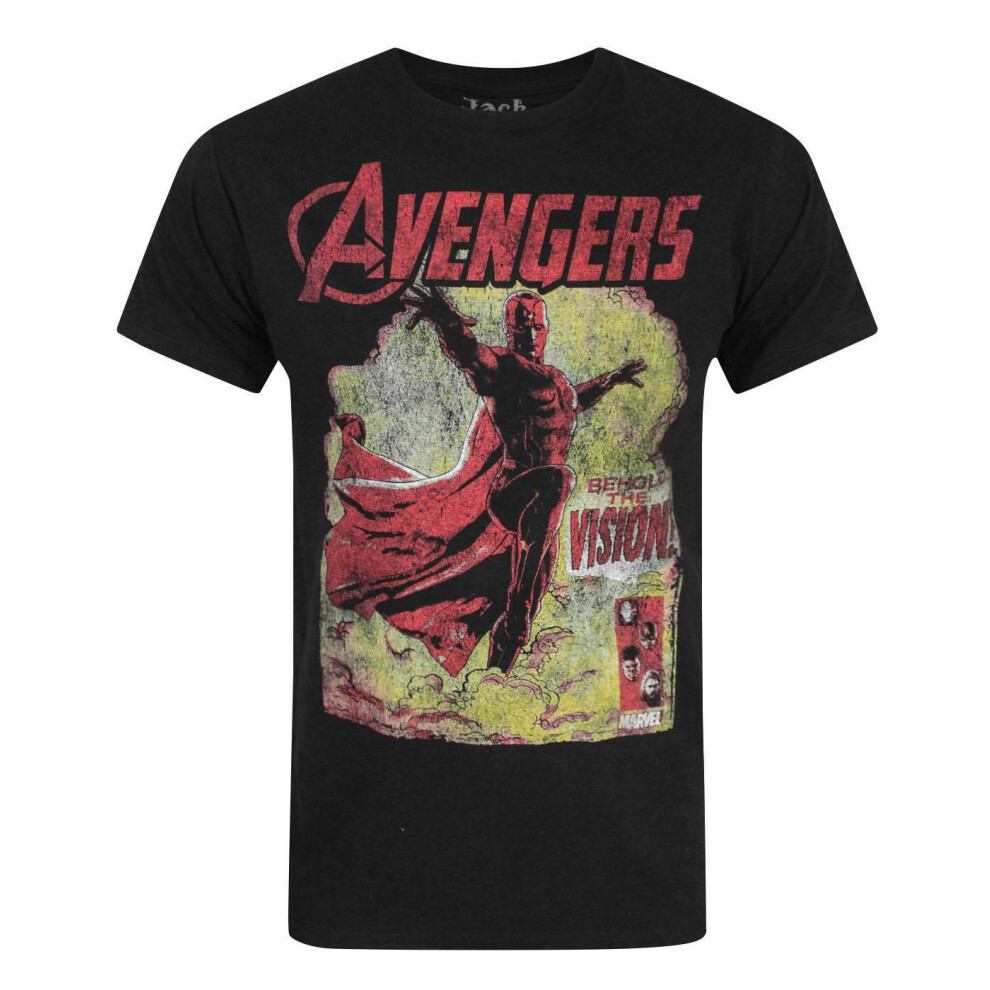 New Marvel Men's Short Sleeved T-Shirt ( ) Black