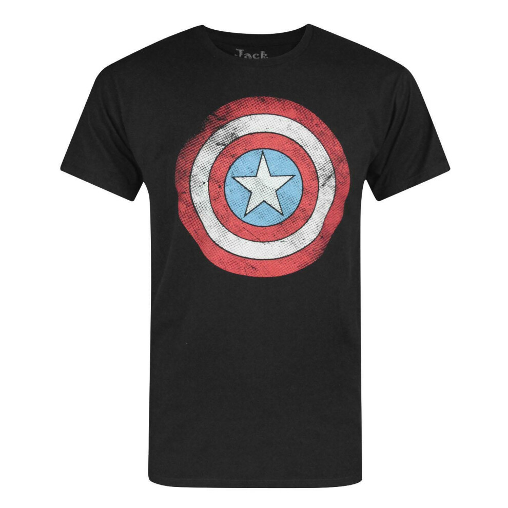 New Marvel Men's Short Sleeved T-Shirt ( ) Black