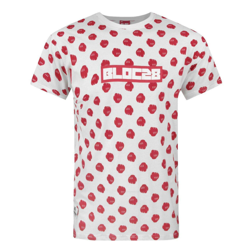 New Disney Men's Short Sleeved T-Shirt ( ) White