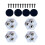 4pcs Mini Rolling Wheel with Strong Adhesive Home-White 1