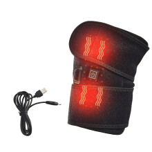 Fascia riscaldante per ginocchio per alleviare il dolore Livelli di temperatura regolabili Alimentato tramite USB Supporto per ginocchio portatile e