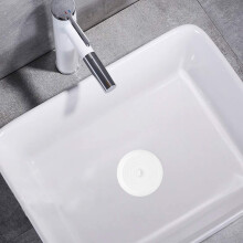 Silikon-Abflussstopfen für Badewanne und Küchenspüle, universell passender flacher Saugnapf, langlebig, sicher und einfach zu bedienen (Grau)