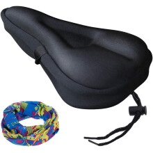 Comodo cuscino per sella da bicicletta, striscia riflettente per uomo e donna, design ergonomico per cyclette da spinning, stazionarie e cruiser,