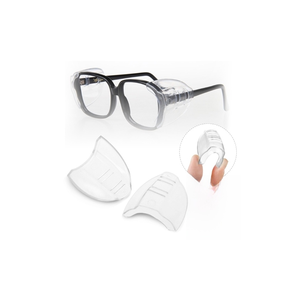 Flexible Tpu Polyurethane Safety Glasses Side Shields, Protect Your Eyes From Wind With Slip On Clear Eye Glasses, Stylish Design For Universal 9004841807010