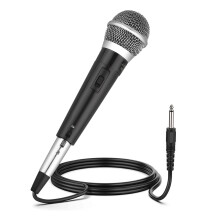 Microfono professionale per canto con diagramma polare cardioide, microfono dinamico cablato per un facile utilizzo plug and play, microfono palmare