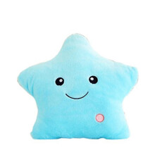 Adorable Star Pillow, Glowing Cushions for Kids with Embroidered Eyes