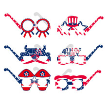 Copos com estampa da bandeira americana para celebrações nacionais, lembrancinhas patrióticas com estrelas vermelhas, brancas e azuis, feitos em