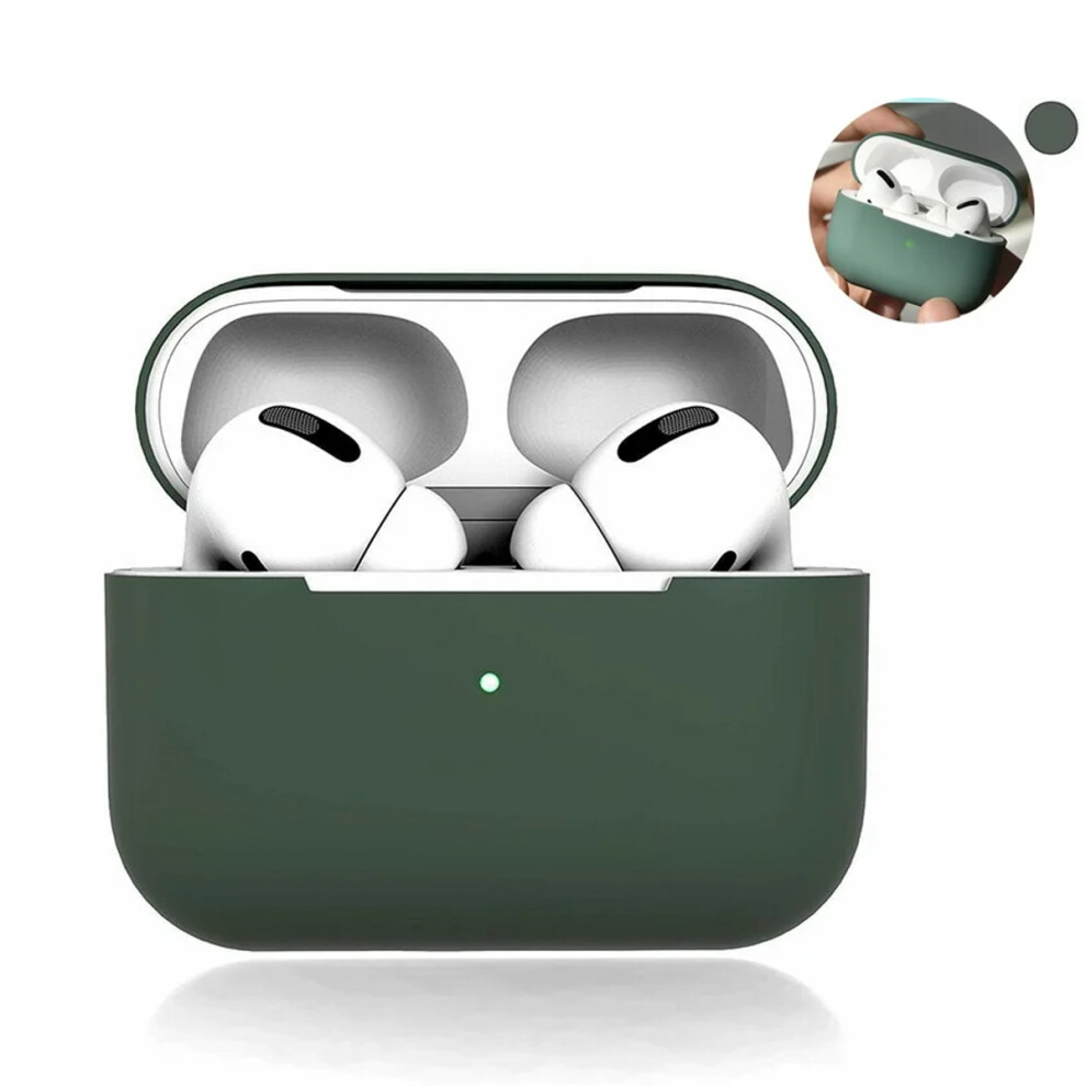 Innovative Elastomer Silicone Case: Compatible With Airpods 3Rd Generation, Forest Protective Cover With Front Led Visibility And Versatile Green 9004841490649